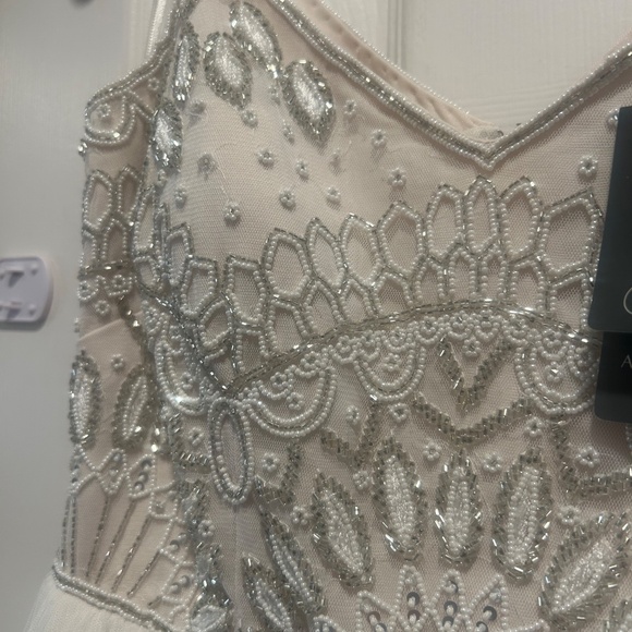 BHLDN Violetta by Adrianna Papell Beaded Gown | White | Size 2 | NWT - Picture 12 of 13